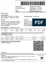 Tax Invoice for U.S. Polo Assn. Denim Jeans