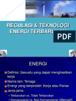 Energi Terbarukan dan Pembangkit Listrik