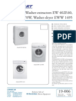 19-006 Washer-Extractors EW 402F.60, EWF 12370W, EWW 1495