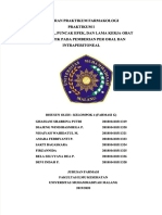 PDF Laporan Praktikum Farmakologi Mula Kerja Puncak Efek Dan Lama Kerja Obat DD