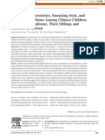 Parental Characteristics, Parenting Style, and Behavioral Problems Among Chinese Children With Down Syndrome, Their Siblings and Controls in Taiwan