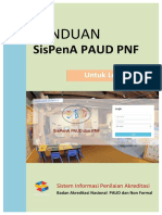 Panduan Sispena PAUD Dan PNF (Lembaga)