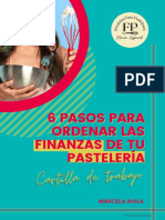 Cartilla de Trabajo - Taller Online 6 Pasos para Ordenar Las Finanzas de Tu Pasteleria