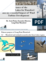 Importance of The Lower Great Lakes For Waterfowl and The Potential Impact of Wind Turbine Development