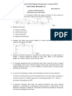 Structural Mechanics - Iii (R10)