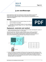 Aims Using An Oscilloscope: Safety