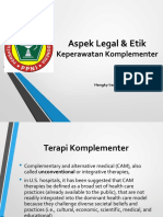 Aspek Legal & Etik Keperawatan Komplementer. Hengky Irawan