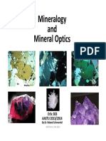 Mineralogy and Mineral Optics ErSc 303 2013-14 November