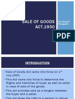 Sale of Goods ACT, 1930: CA Chandni Pavagadhi