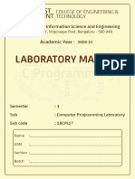 Template For Front Page Lab Manual