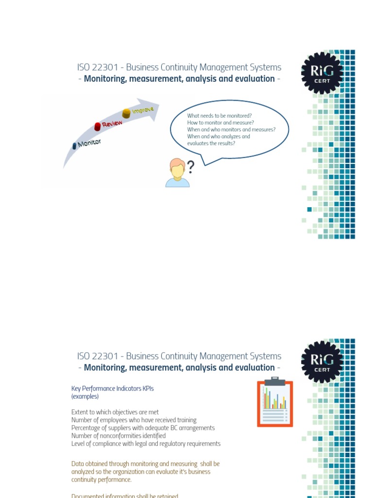 Monitoring Measurement Analysis Evaluation PDF