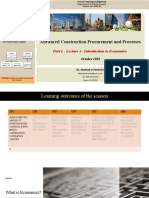 Lecture 3 - Part 1 TC70020E - Advanced Construction Procurement and Processes - 2020-21 - w15