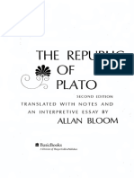 Plato Allen Bloom The Republic