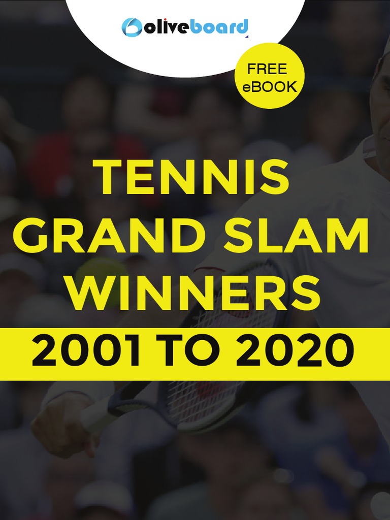 Tennis Grand Slam Winners Free Ebook PDF Roger Federer Sportspeople