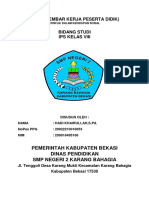 LKPD (Lembar Kerja Peserta Didik) : Pemerintah Kabupaten Bekasi Dinas Pendidikan SMP Negeri 2 Karang Bahagia