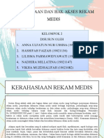 Kerahasiaan Dan Hak Akses Rekam Medis Kelompok 2