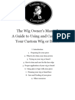 The Wig Owner's Manual: A Guide To Using and Caring For Your Custom Wig or Beard
