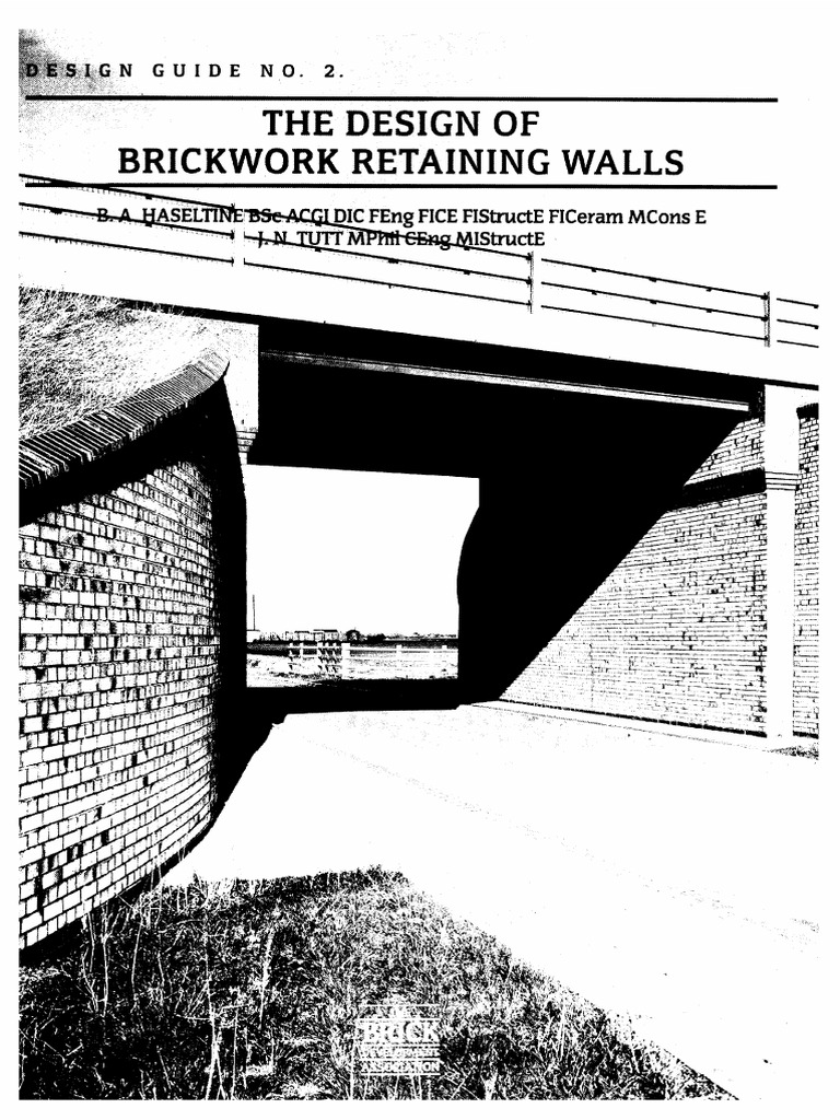 The Design of Brickwork Retaining Walls | PDF