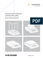 Sartorius Talent, M-Power Sartorius Gem, Gold: Operating Instructions