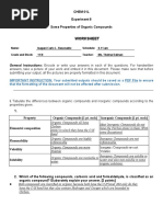 Worksheet: General Instructions: Encode or Write Your Answers in Each of The Questions. For Handwritten