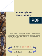 A CONSTRUÇÃO DO SISTEMA ESCRITO