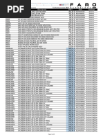 Faro Tarifa de Precios 2022