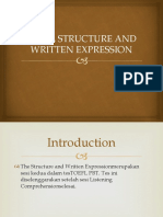 TOEFL Structure and Written Expression