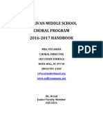 Sullivan Middle School Choral Program 2016-2017 HANDBOOK