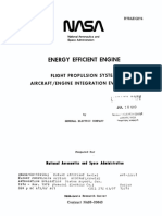 Energy Efficient Engine: Flight Propulsion System Alrcraft/Engine Integration Evaluation
