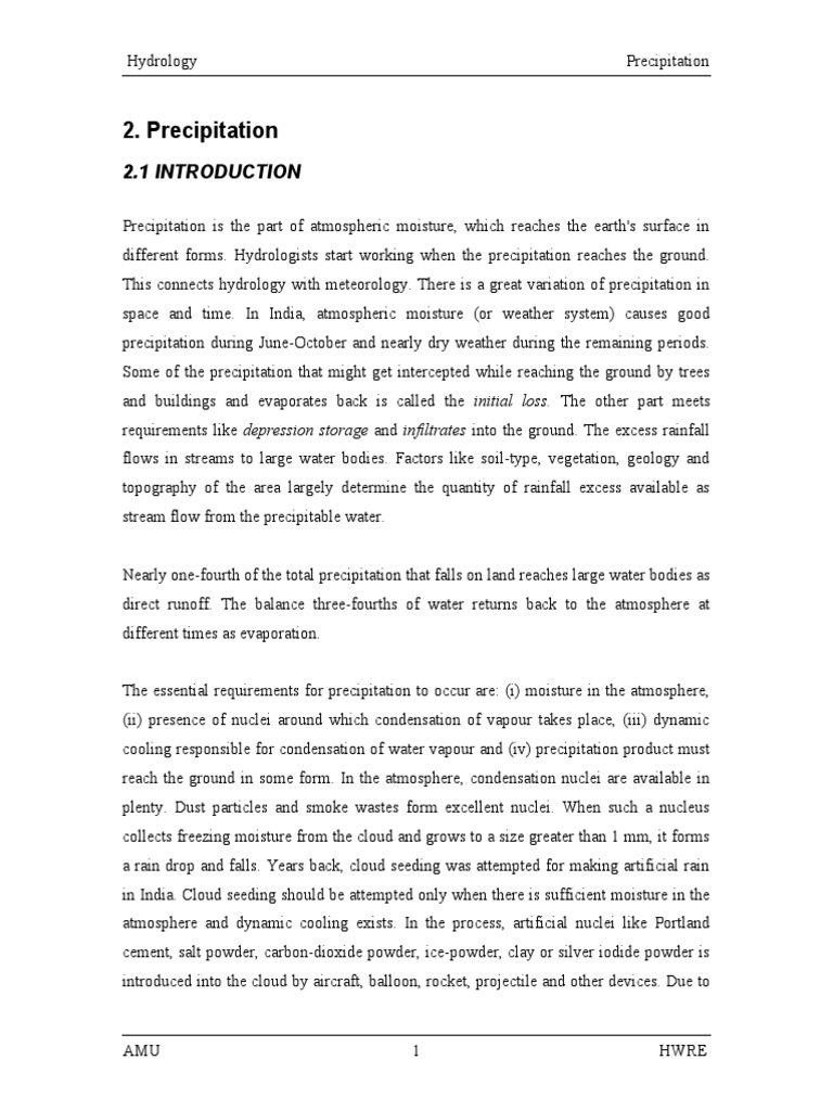 Understanding Precipitation Types | PDF | Precipitation | Rain