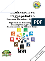 Esp10 - q2 - Mod4 - Mga Salik Na Nakakaapekto Sa Pananagutan NG Tao Sa Kahihinatnan NG Kilos at Pasya