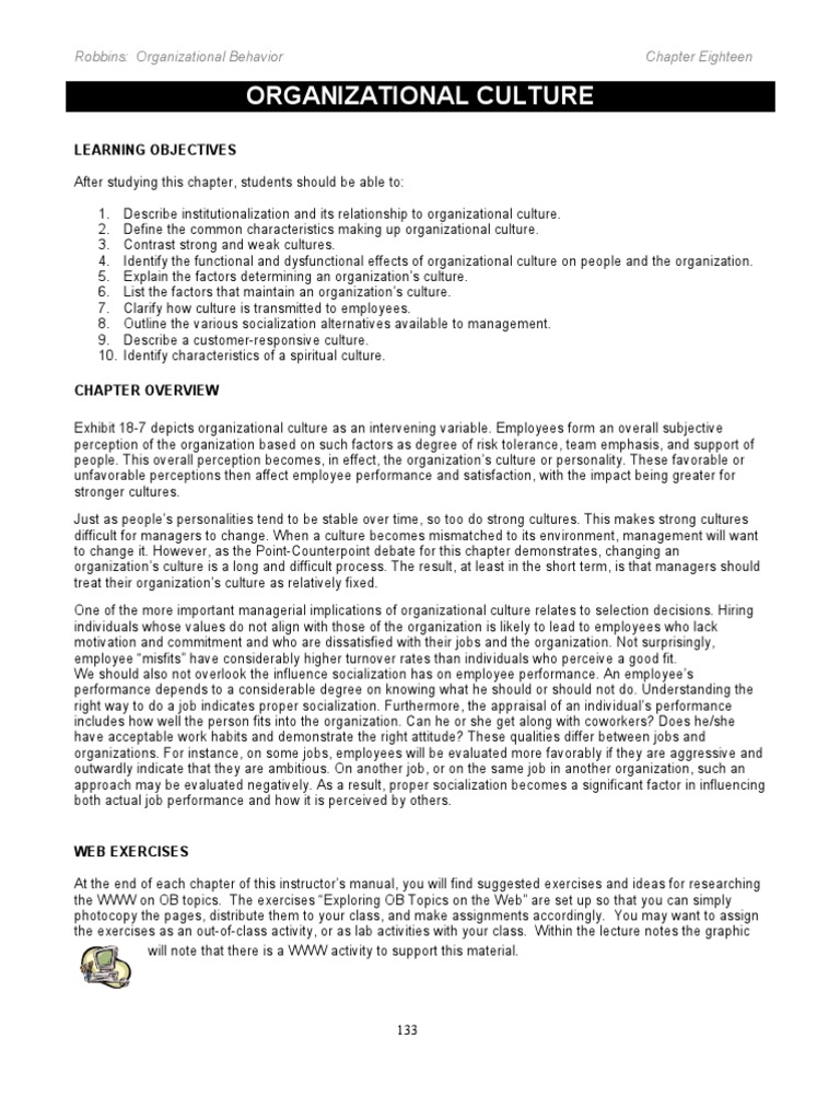 Understanding Organizational Culture | PDF