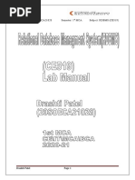 RDBMS LAB Manual