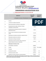 Tabela de HonorÃ¡rios OAB-AP 2019