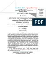 Ayşegül Sefer, Ahmet Benzer - Bütüncül Bir Yaklaşımla Yabancı Dil Olarak Türkçe Öğretiminde Dinleme Becerisi