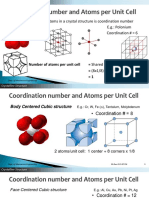 Elements of a unit cell and a crystal structure