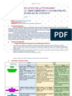 22° 23° Sem - Planificación de Actividades-Descubriendo y Valorando El Mundo en El Convivo