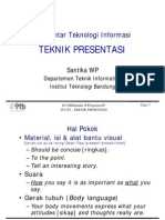 Pengantar Teknologi Informasi: Teknik Presentasi