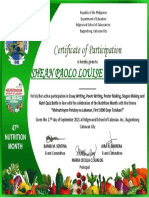 SHEAN PAOLO LOUISE M. ANDRINO CERTIFICATE