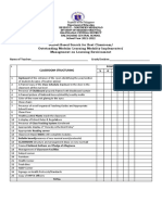 School-Based Search For Best Classroom/ Outstanding Modular Learning Modality Implementer/ Management On Learning Environment