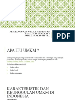 Pembangunan Usaha Menengan Kecil Masyarakat