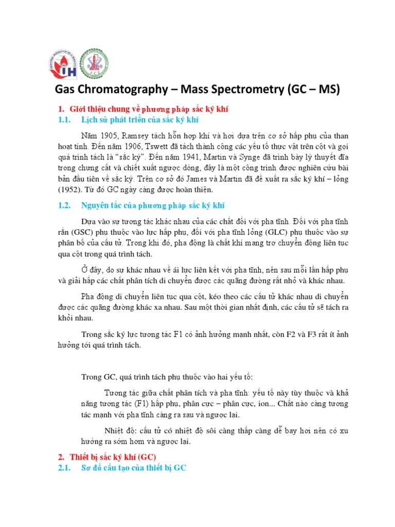 Gas Chromatography - Mass Spectrometry | PDF