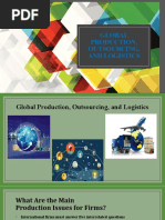 Global Production, Outsourcing, and Logistics 2