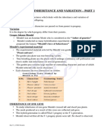 Genetics of Inheritance & Variation