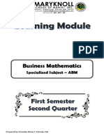Business Mathematics: Specialized Subject - ABM