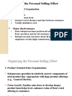 Organizing The Personal Selling Effort: 1. Geographical Organization Advantages