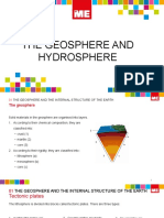The Geosphere and Hydrosphere