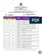 Department of Education: Individual Workweek Accomplishment Report