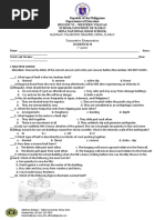 Science 8: Summative Examination