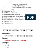 Expression Operators 1